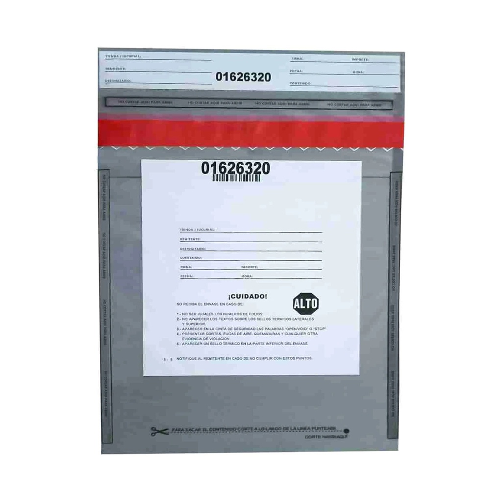 [SSE-23/BOL/260917] Bolsa de Seguridad (15 x 30 + 5cm Cal. 250)